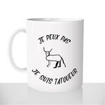 mug - blanc-brillant-personnalisé-pas-cher-je-peux-pas-tatoueur-perruche-francois-damiens-personnalisé-fun-idée-cadeau-original