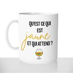 mug - blanc-brillant-personnalisé-pas-cher-ricard-jaune-qui-attend-pastis-apéro-jonathan-blague-drole-fun-idée-cadeau-original