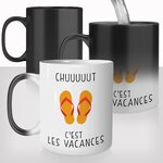 mug-magique-thasse-thermoréactive-thermoréactif-mugs-cadeau-surprise-pas-cher-chut-c'est-les-vacances-vacancier-rtt-tongs-claquettes-plage