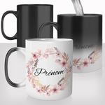 mug-magique-tasse-thermoréactive-céramique-couronne-de-fleurs-printemps-prenom-personnalisable-copine