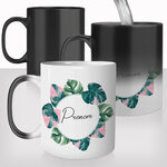 mug-magique-tasse-thermoréactive-céramique-fleurs-couronne-de-monstera-plante-verte-prenom-personnalisable-copine
