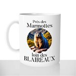 mug-tasse-Blanche-céramique-près-des-marmottes-loin-des-blaireaux-montagnes-suisse-ski-snowbord-humour
