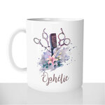 mug-blanc-tasse-céramique-coiffeuse-salon-de-coiffure-bts-cap-fleurs-peigne-ciseaux-de-coiffeur-prénom-personnalisable-ecole-cadeau