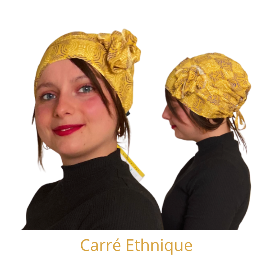 JERSY PRUNE - Bonnets chimio avec cheveux - sifetloki