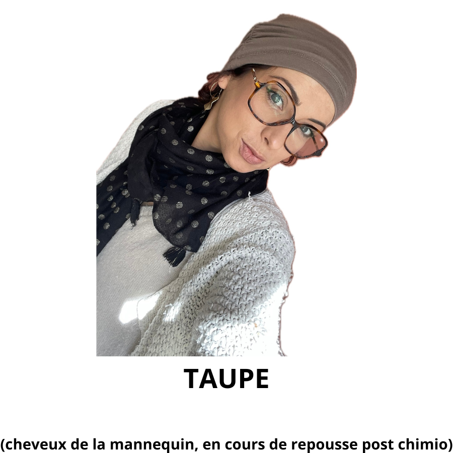 TAUPE (cheveux de la mannequin, en cours de repousse post chimio)
