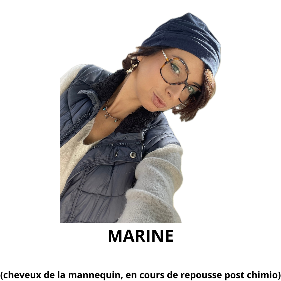 MARINE (cheveux de la mannequin, en cours de repousse post chimio)