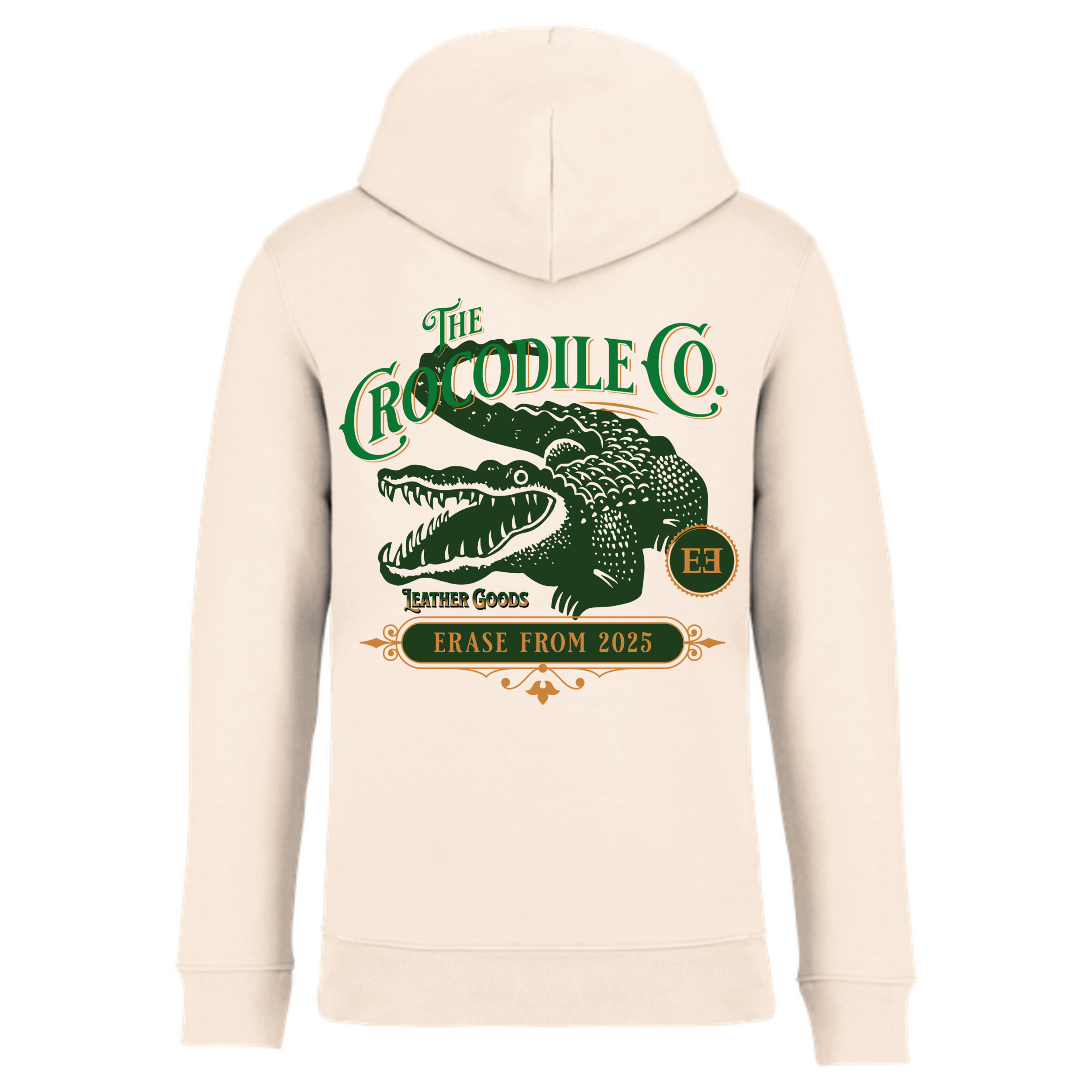 Crocodile-sweat-capuche-classique-dos-erase