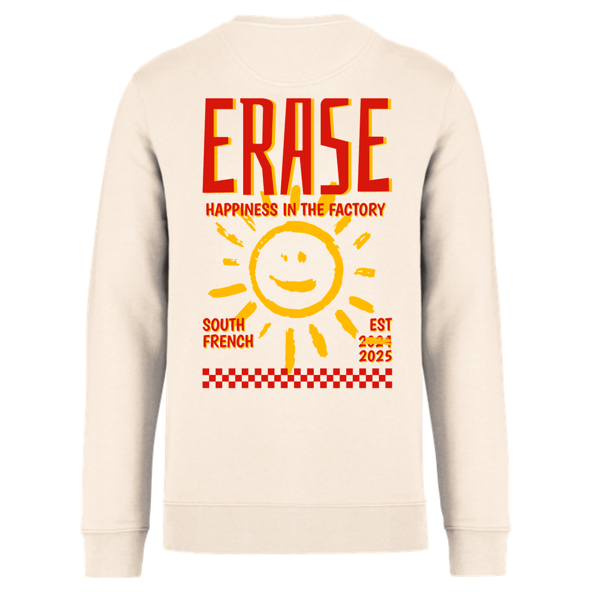 sweat-sans-capuche-classique-Erase-happiness-dos-