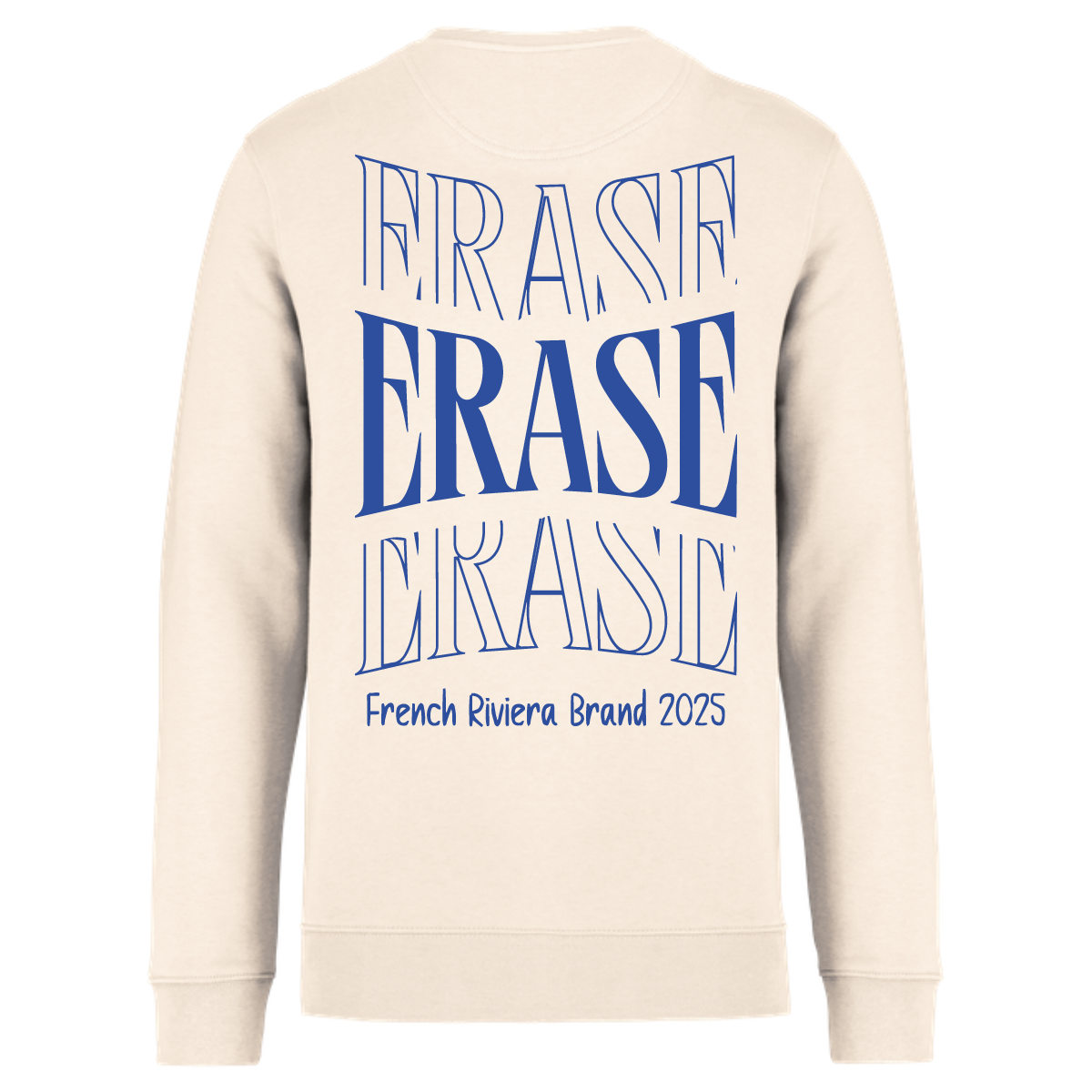 sweat-sans-capuche-classique-Erase-french-riviera-dos-