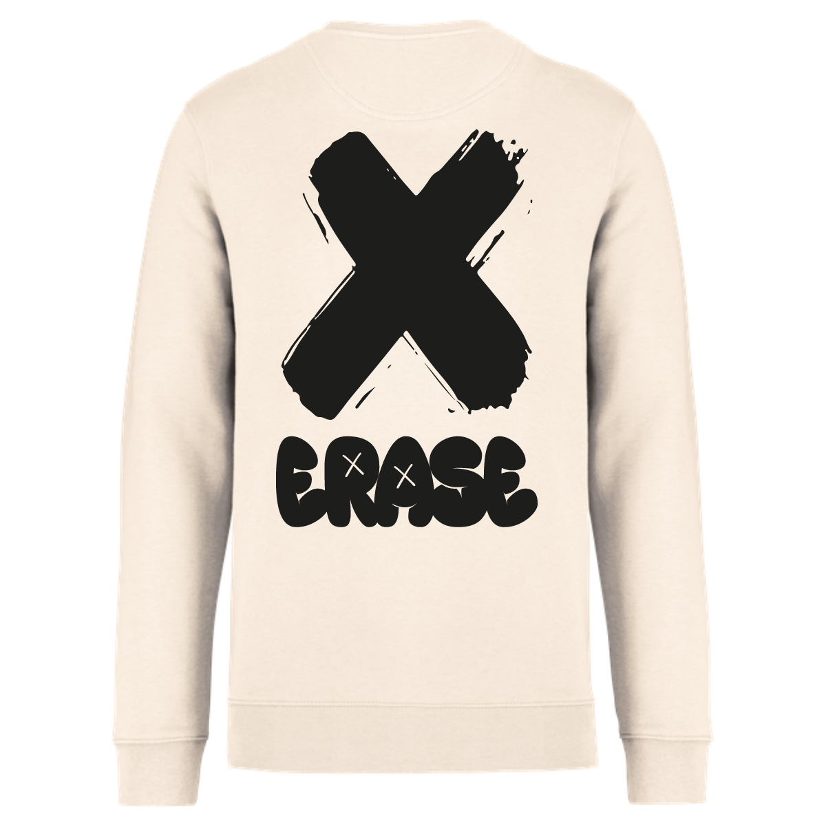 sweat-sans-capuche-classique-Erase-croix-dos