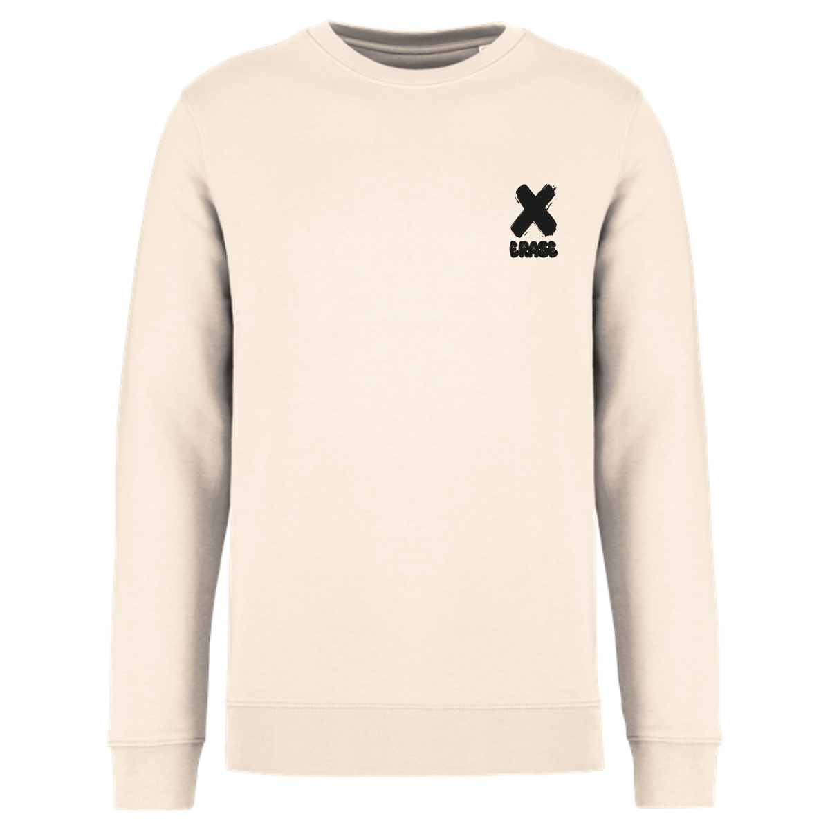 sweat-sans-capuche-classique-Erase-croix-devant-