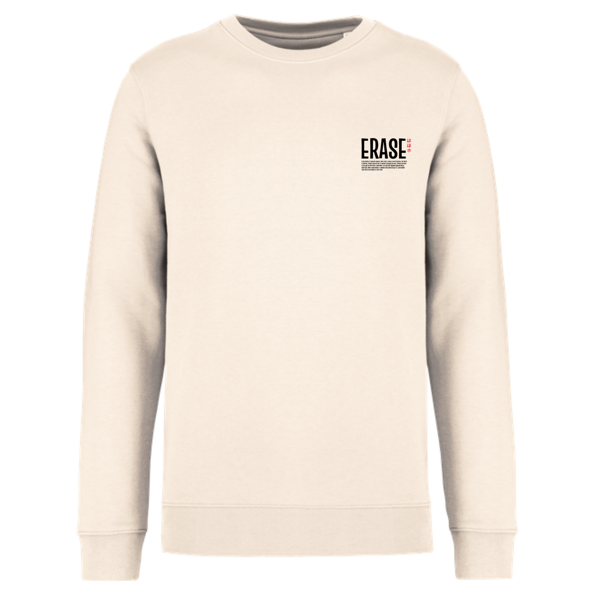 sweat-sans-capuche-classique-Erase-démon-devant