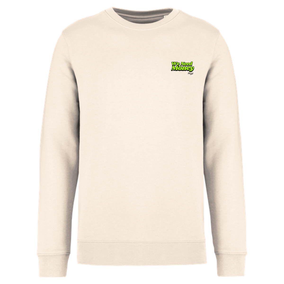 sweat-sans-capuche-classique-Erase-need-money-devant