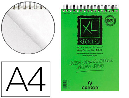 Canson Carnet Bloc dessin XL de 50 feuilles A4 160g XL Recyclé à prix pas  cher