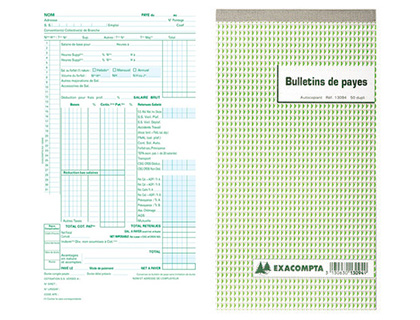 Carnet de facture Manifold Exacompta autocopiant 10,5 x 13,5 cm 50 pages  double exemplaires