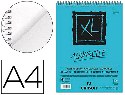 CANSON Pochette de papier à dessin 12 feuilles A4 125g/m2 blanc