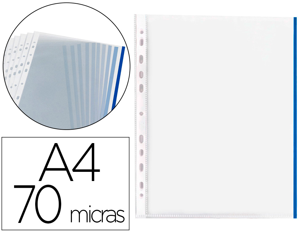 Pochette perforée A4 - PVC 8/100e - transparente - paquet 100 unités pas  cher