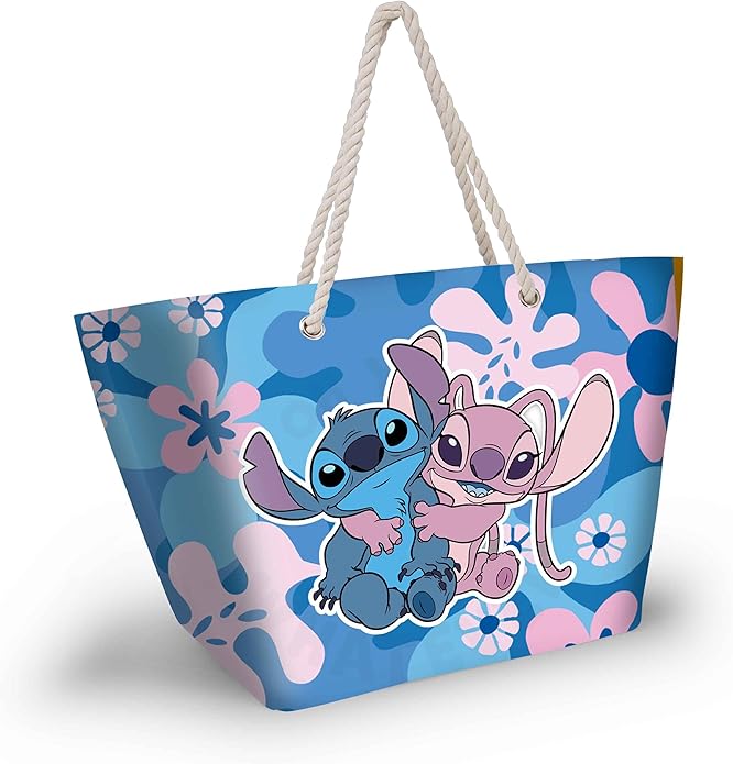 Sac de plage Disney Stich et Angel
