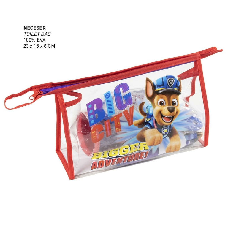 Trousse Toilette Pat Patrouille - Enfants - 28x7,5x21cm - Rangement Voyage