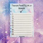TRACKER PRIORITES DE LA SEMAINE