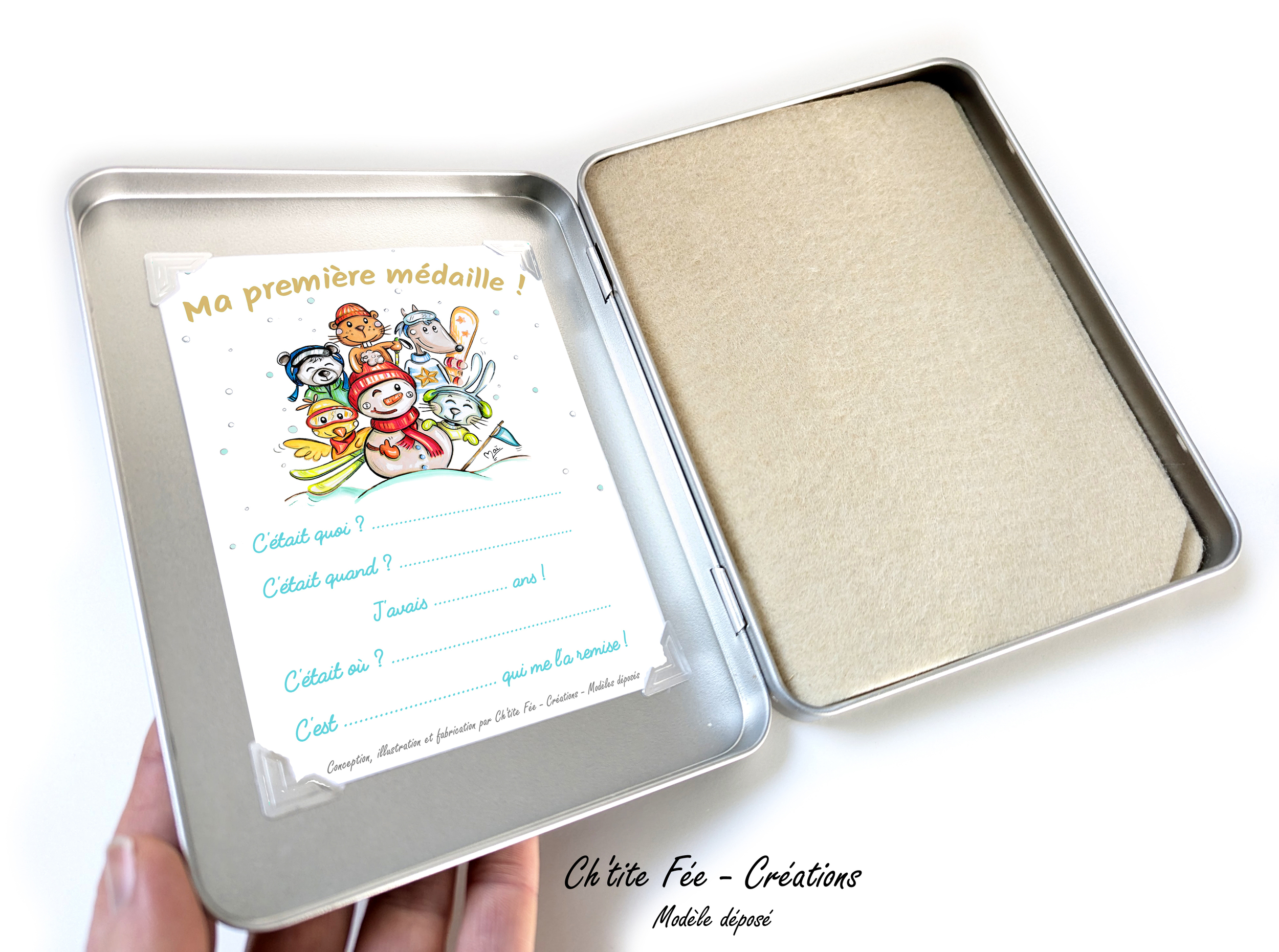 coffret boite medaille ski esf esi insigne snow 3