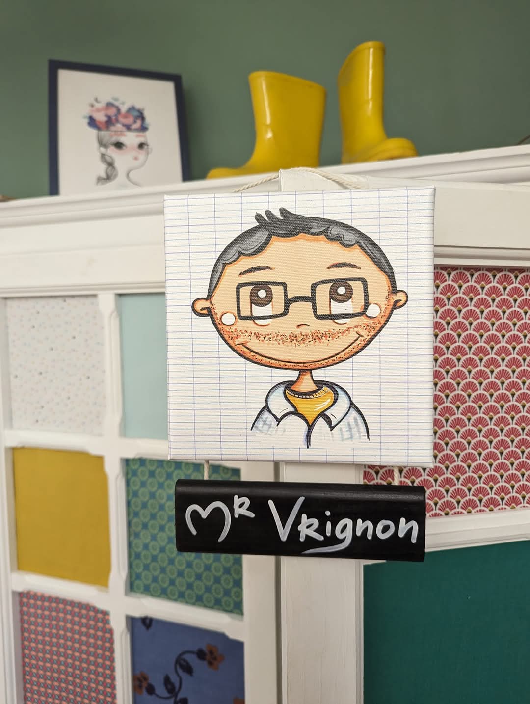 plaque de porte cadeau maitre quentin
