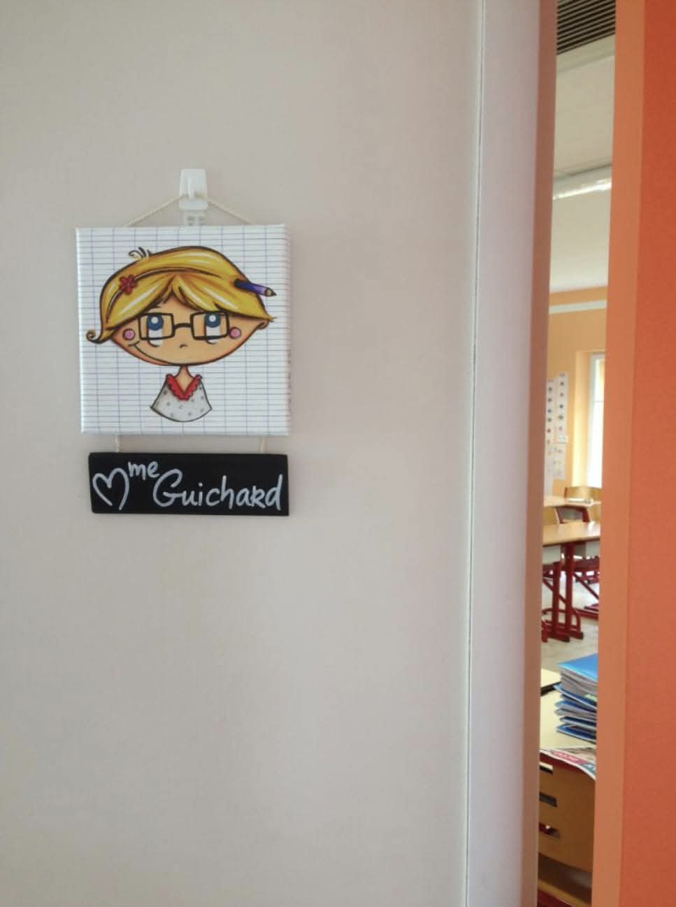 plaque de porte cadeau maitresse sophie 2