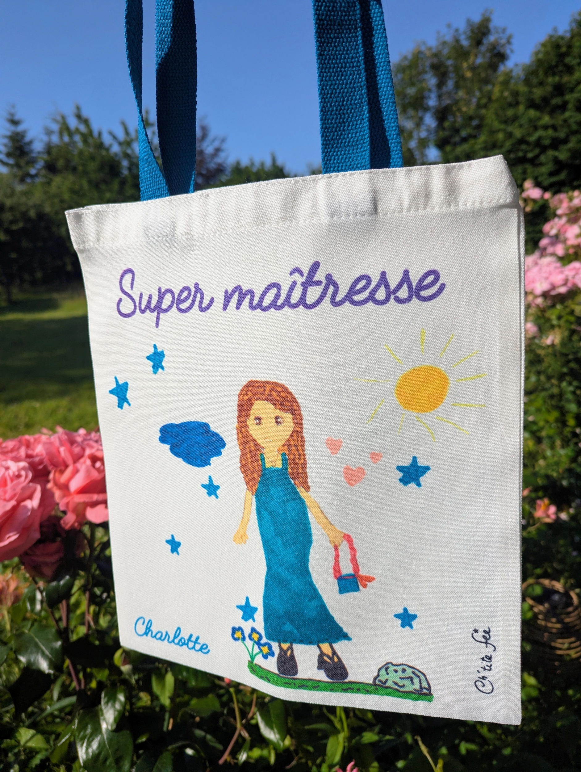sac tote bag personnalise dessin enfant