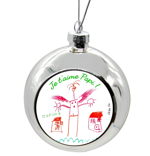 boule noel personnalisee dessin enfant 4