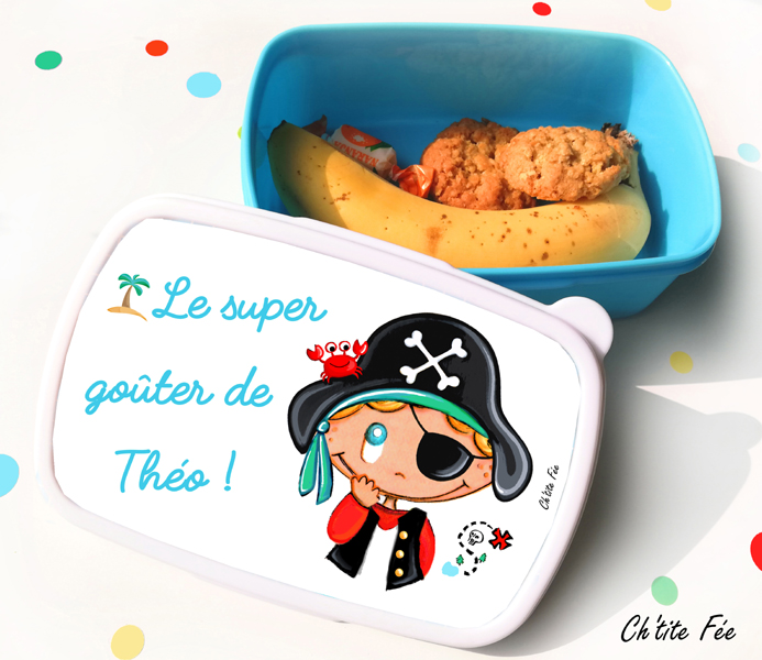 boite gouter enfant pirate