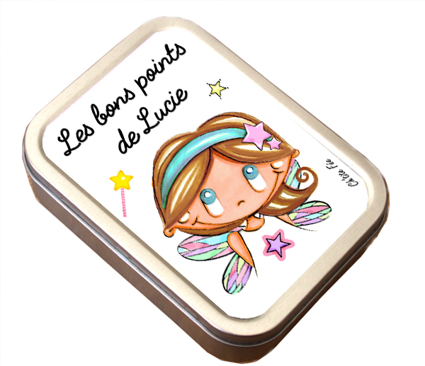Boîte à Bons Points Métallique Personnalisée UDC - Dimensions 2.7x9.7x6.2 Cm, Couleur Jade