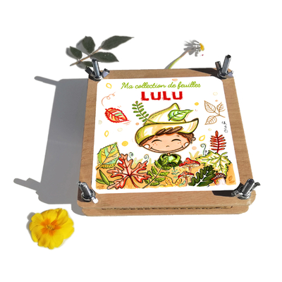 presse feuilles herbier couronne lutin bois