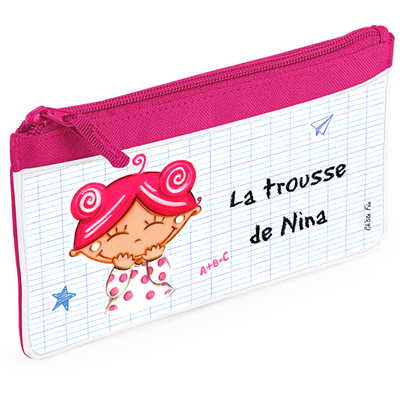 Trousse personnalisée - Rentrée des classes - ZOE