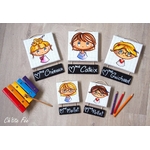 plaque de porte cadeau maitresse ensemble choix