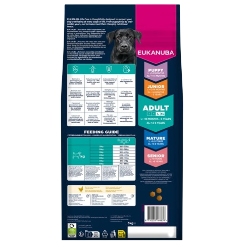 chien eukanuba adult grandes races poulet frais orchies