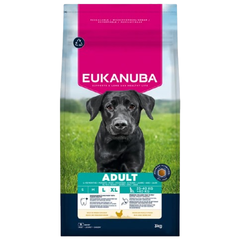 eukanuba adult grandes races poulet frais orchies