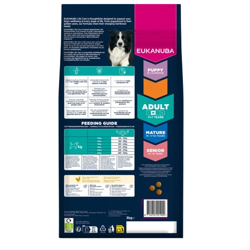 Croquettes chien Eukanuba adulte poulet medium