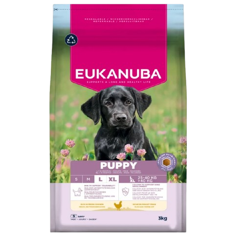 Croquettes chien Orchies Eukanuba grand chiot poulet