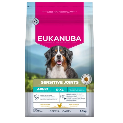 Eukanuba sensitive joint chien orchies arthrose