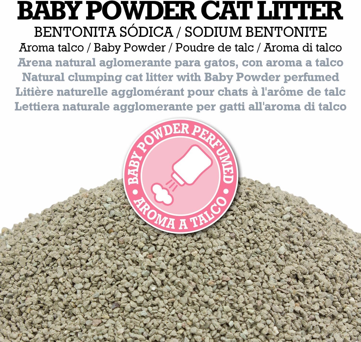 litière pour chat avec talc orchies