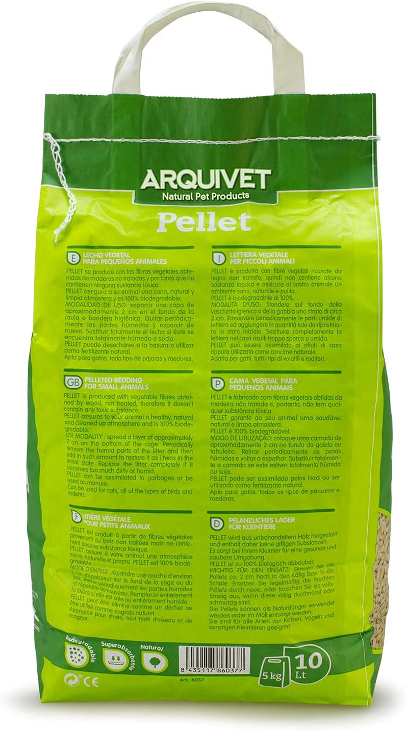 litiere biodegradable pellet