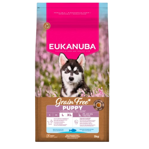 Croquettes chiot sans ceteales poisson eukanuba