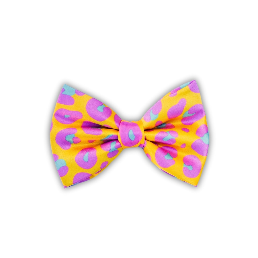 Pink Passion, Noeud Papillon pour Chien, motif léopard rose