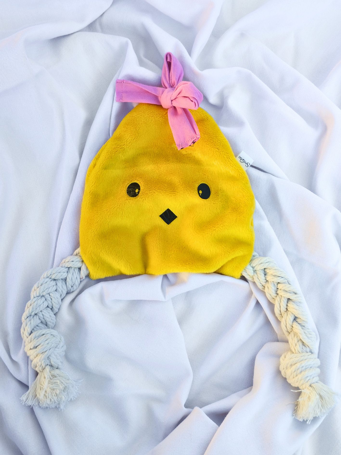 Lili, Doudou pour chien en forme de poussin