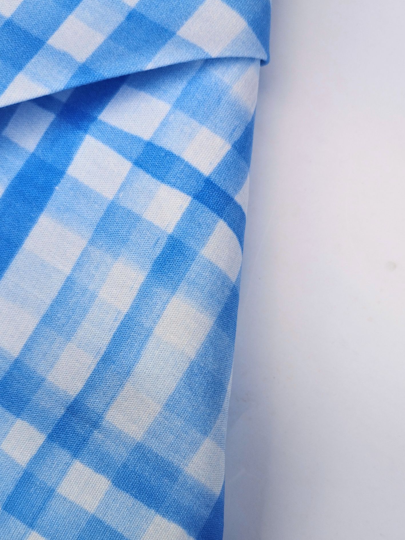 bandana chien carreaux bleus