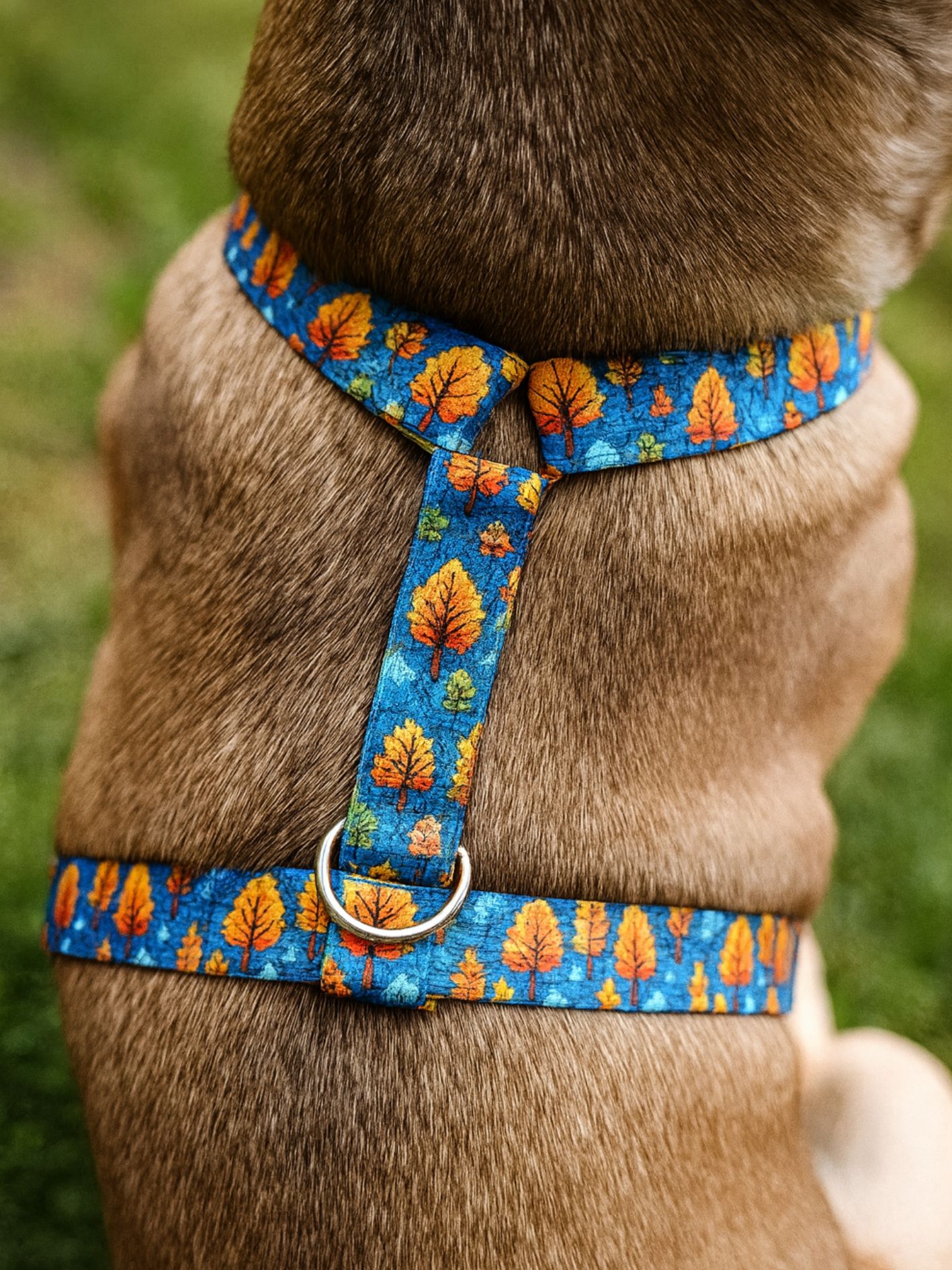 Harnais pour chien motif foret Stylidog