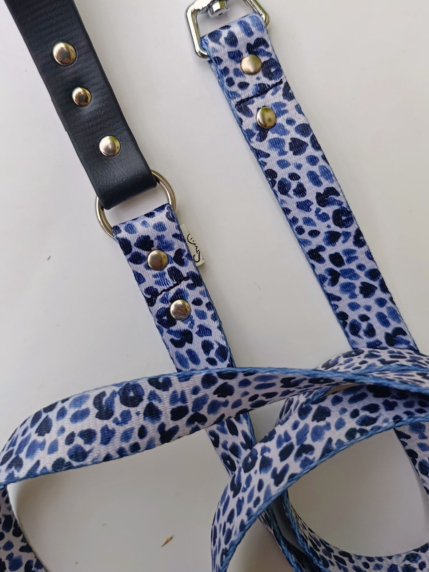 Laisse pour chien motif animal noir et blanc Stylidog