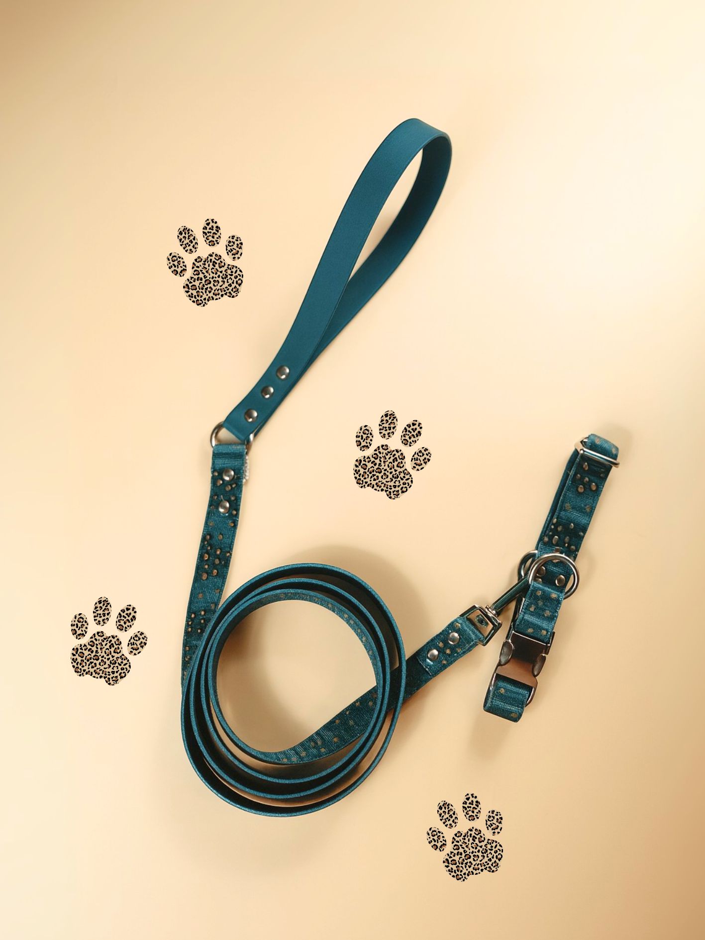 collier léopard chien