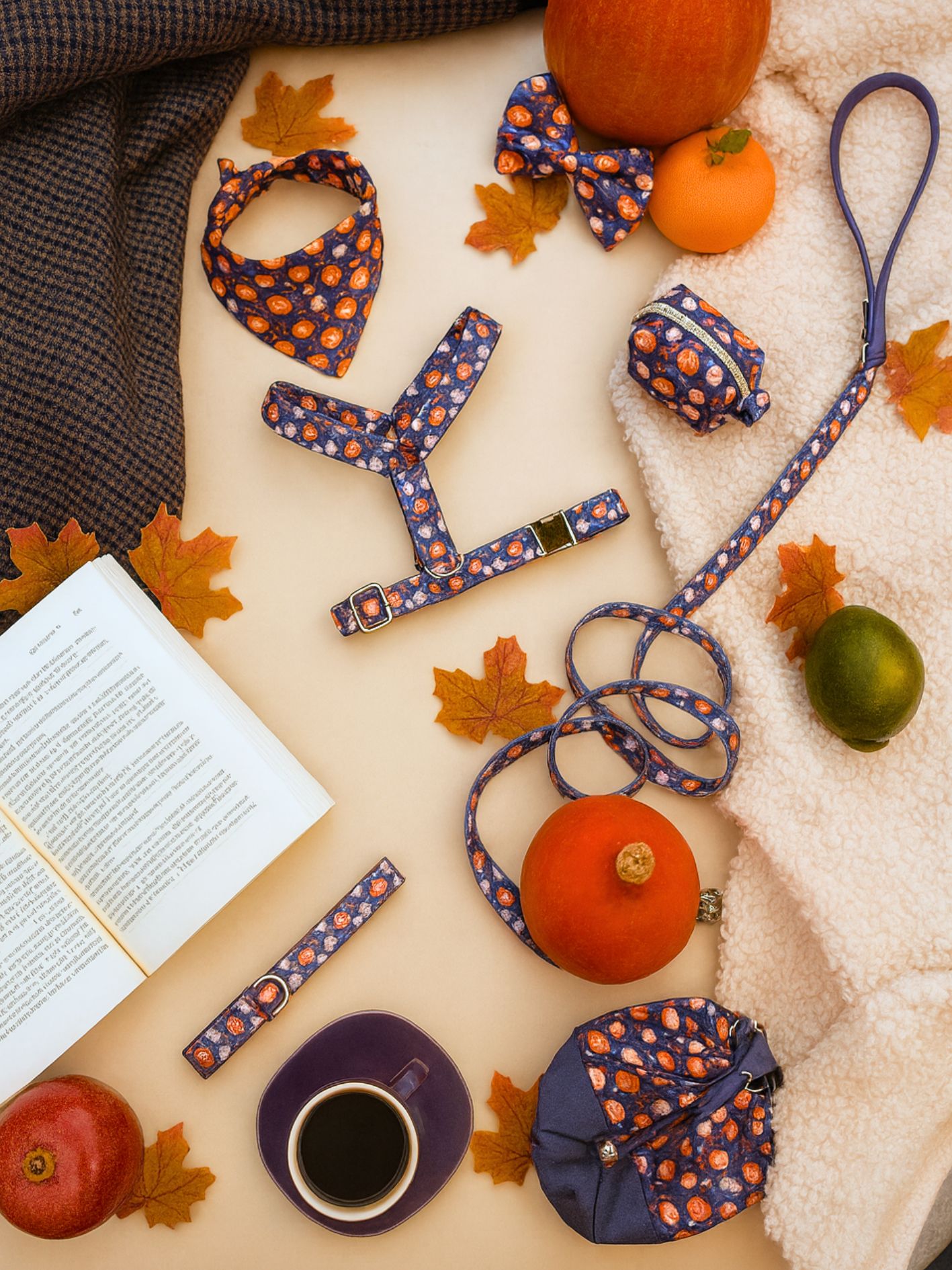 accessoire citrouille pour chien