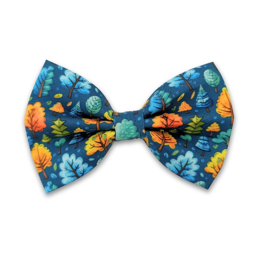 Forest – Nœud papillon pour chien au motif Forêt